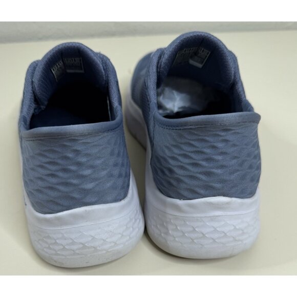 SKECHERS 7.5 Go Walk Flex Grand Entry Light Blue Womens Slip On Sneakers EUC - Picture 4 of 9